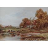 Henry H Parker, A pastoral scene, together with After Roy Perry - Henley Regatta,
