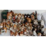 A Melba Ware corgi together with a collection of model craft including Beswick,