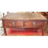 A 19th century mahogany coffee table,
