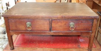 A 19th century mahogany coffee table,