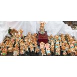 A large quantity of Pendelphin figures, stand,