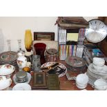 A Japanese part tea set together with collectors' plates,