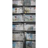 Seven albums of Joint Services Charities Consortium first day covers,