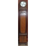A 20th century oak grandmother clock