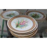 A Worcester part dessert service including cake stands,