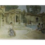 After William Russell Flint Bathing figures A print Signed in pencil to the margin Together with a