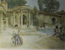 After William Russell Flint Bathing figures A print Signed in pencil to the margin Together with a