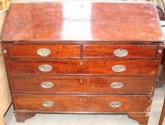 A George III mahogany bureau,