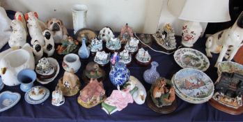 Royal Albert collectors plates together with Country Artists figures, Border Fine Arts figures,