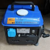 A Pro User 850W G850 generator (sold as seen untested)