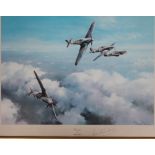 After Robert Taylor Hurricane Signed by the pilot Together with a collection of RAF related prints