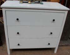 A modern chest of drawers