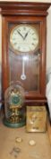 A Seiko wall clock, together with anniversary clock, mantle clock,
