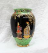 A Carlton Ware 'Mandarin" pattern vase, pattern 3654.