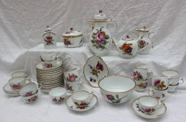 A Meissen porcelain part tea and coffee service,