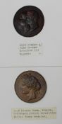 A Eugenie and Napoleon III bronzed zinc Medallion commemorating Palais de L`Industrie,