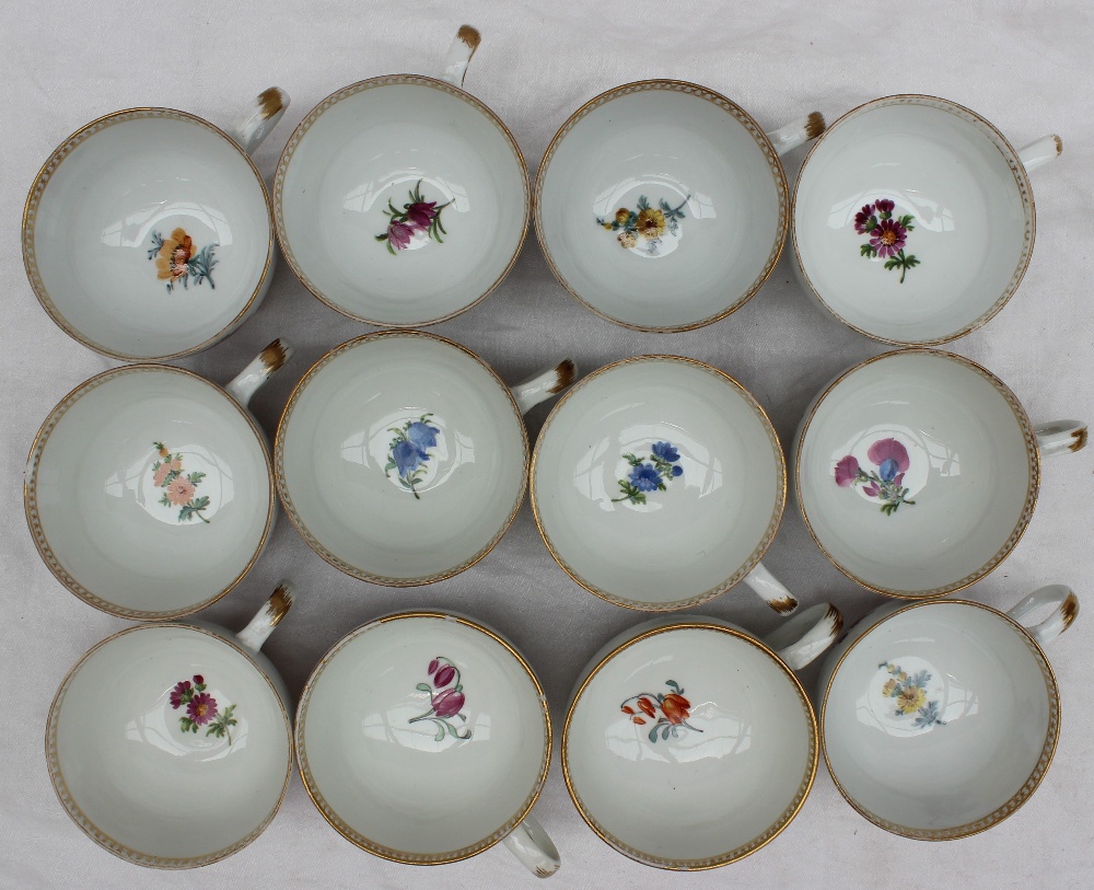 A Meissen porcelain part tea and coffee service, - Image 22 of 30