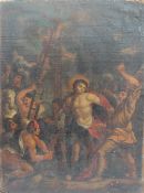 In the manner of Giovanni Battista Piazzetta Calvary Oil on canvas laid onto board 41 x 31cm