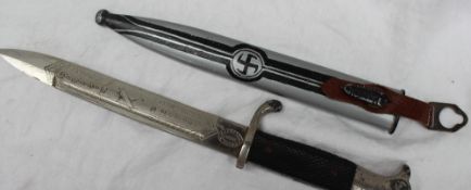 A German Third Reich Presentation Bayonet, with a 19.