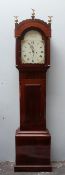 A 19th century mahogany longcase clock,