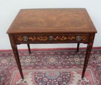 A 19th century Dutch marquetry desk,