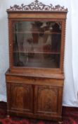 A Victorian mahogany bookcase,