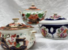 A 19th century Coalport twin handled sucrier and cover,