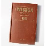 Wisden Cricketers’ Almanack 1943. 80th edition. Original hardback.