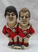 A John Hughes pottery Grogg, The Second Row, Martin & Wheel, in Wales Jerseys,