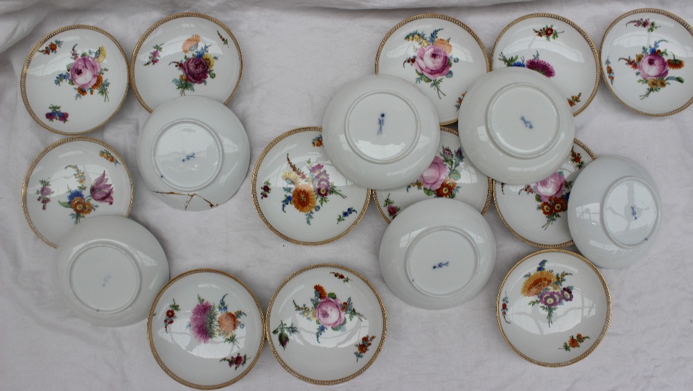 A Meissen porcelain part tea and coffee service, - Image 21 of 30