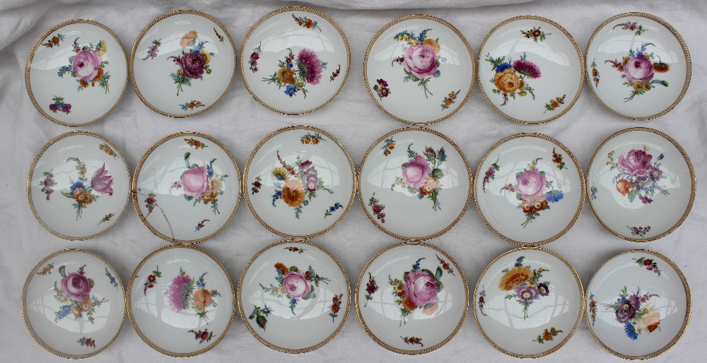 A Meissen porcelain part tea and coffee service, - Image 17 of 30