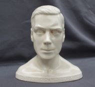 A Beswick Ware portrait bust of Edward VIII in a cream glaze,