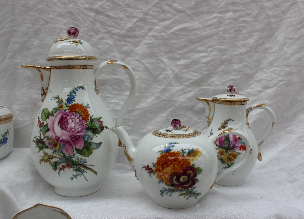 A Meissen porcelain part tea and coffee service, - Image 2 of 30