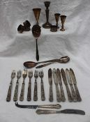 A George VI Kings pattern silver handled fish set for six, Sheffield,