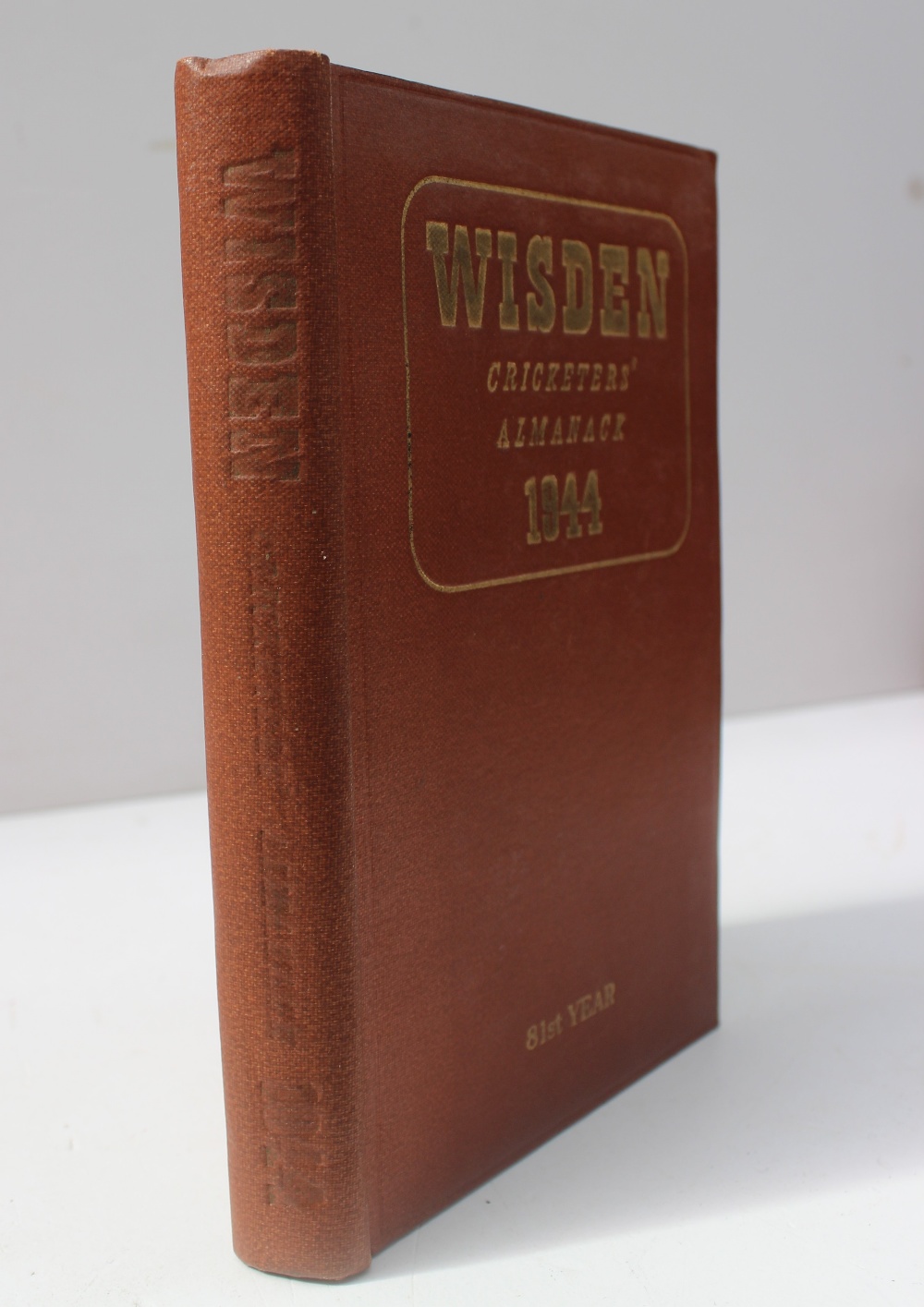 Wisden Cricketers’ Almanack 1944. 81st edition. Original hardback.