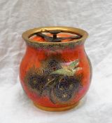 A Carltonware style tobacco jar and cover,