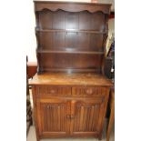 A 20th century oak dresser