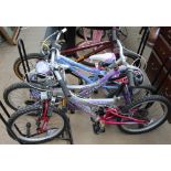 Four children's bicycles including a Shango Voodoo, Stardust,
