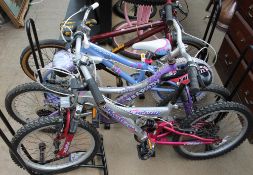 Four children's bicycles including a Shango Voodoo, Stardust,