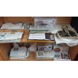 Various first day covers, great British warships, First Flights, Helicopter flights, etc,