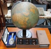 A Dr R Neuse Columbus Globe, by Geographic Ltd, electrified,