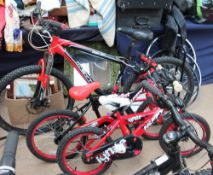 An RBK M-Byte Gentleman's bicycle together with a Huffy Rebel Child's bicycle and a Huffy Ignite