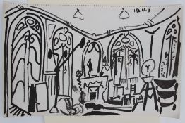After Pablo Picasso Carnet De La Californie Lithographs Printed on both sides 1.11.59.IX and 21.11.