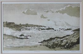 Keith Andrew Trearddur Bay An Artists proof print Signed and inscribed in pencil to the margin 18.