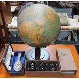 A Dr R Neuse Columbus Globe, by Geographic Ltd, electrified,