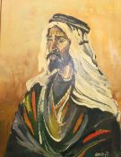 Hayman Head and shoulders portrait of an Arab Oil on board Signed and dated 74 Together with