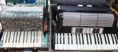 A Hohner Tango III M piano accordion,