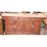 A modern Chinese sideboard with three drawers and four cupboards