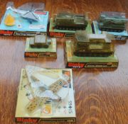 A Dinky Toys Sea king Helicopter No.724 together with a Scorpion Tank No.