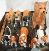 A Beswick fireside model of a Yorkshire terrier together with a collection of Beswick dogs